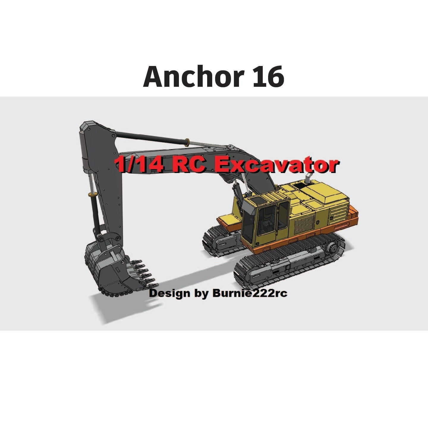 Steel Plate Set for Burnie222's 3D Printed 1/14 Kitten Anchor 16