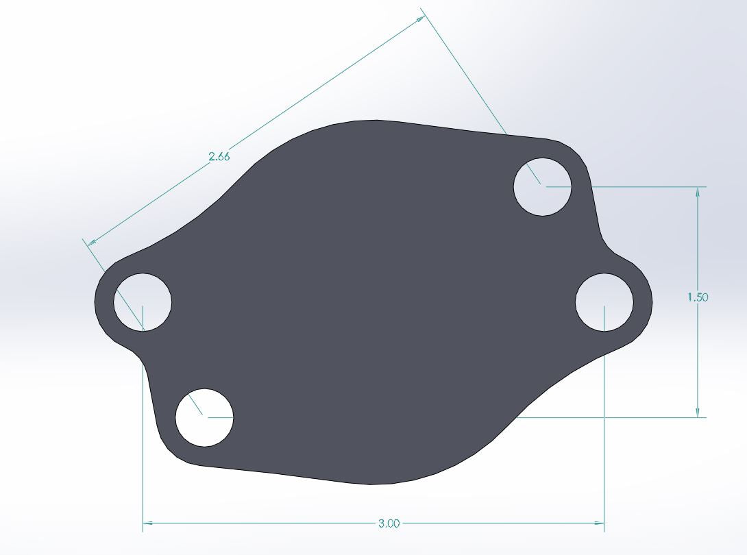 Small Block Ford Exhaust Block-Off Plate Set