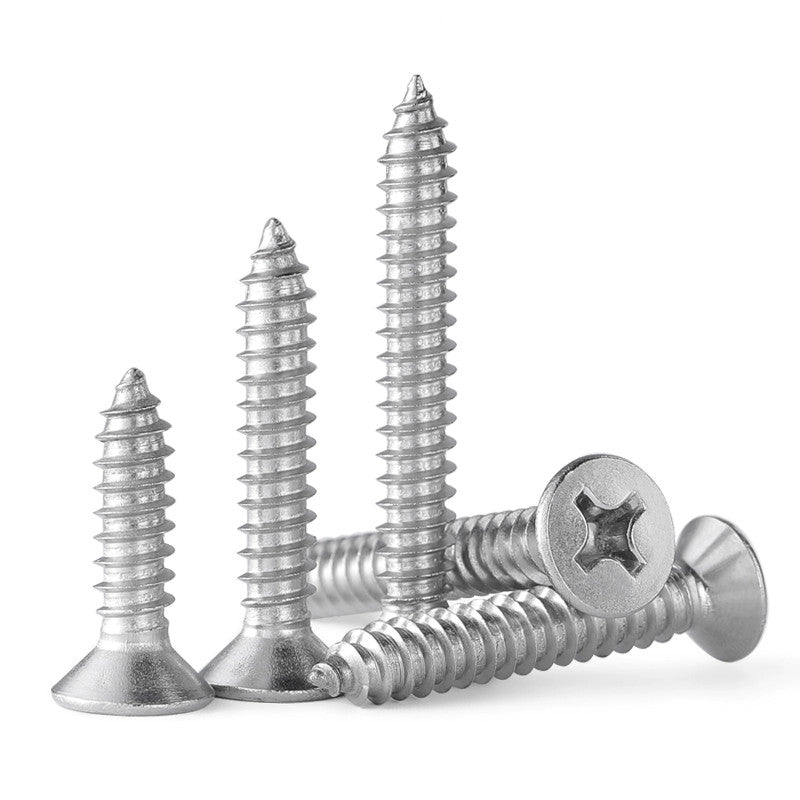 M2 Countersunk Self Taping Flat Head Screws - Stainless A2