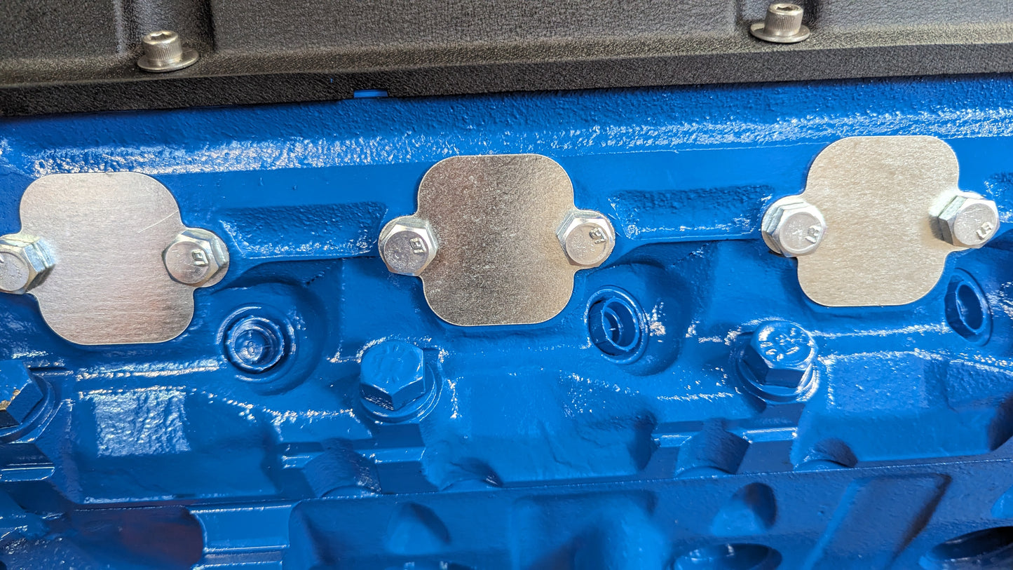 Small Block Ford Exhaust Block-Off Plate Set