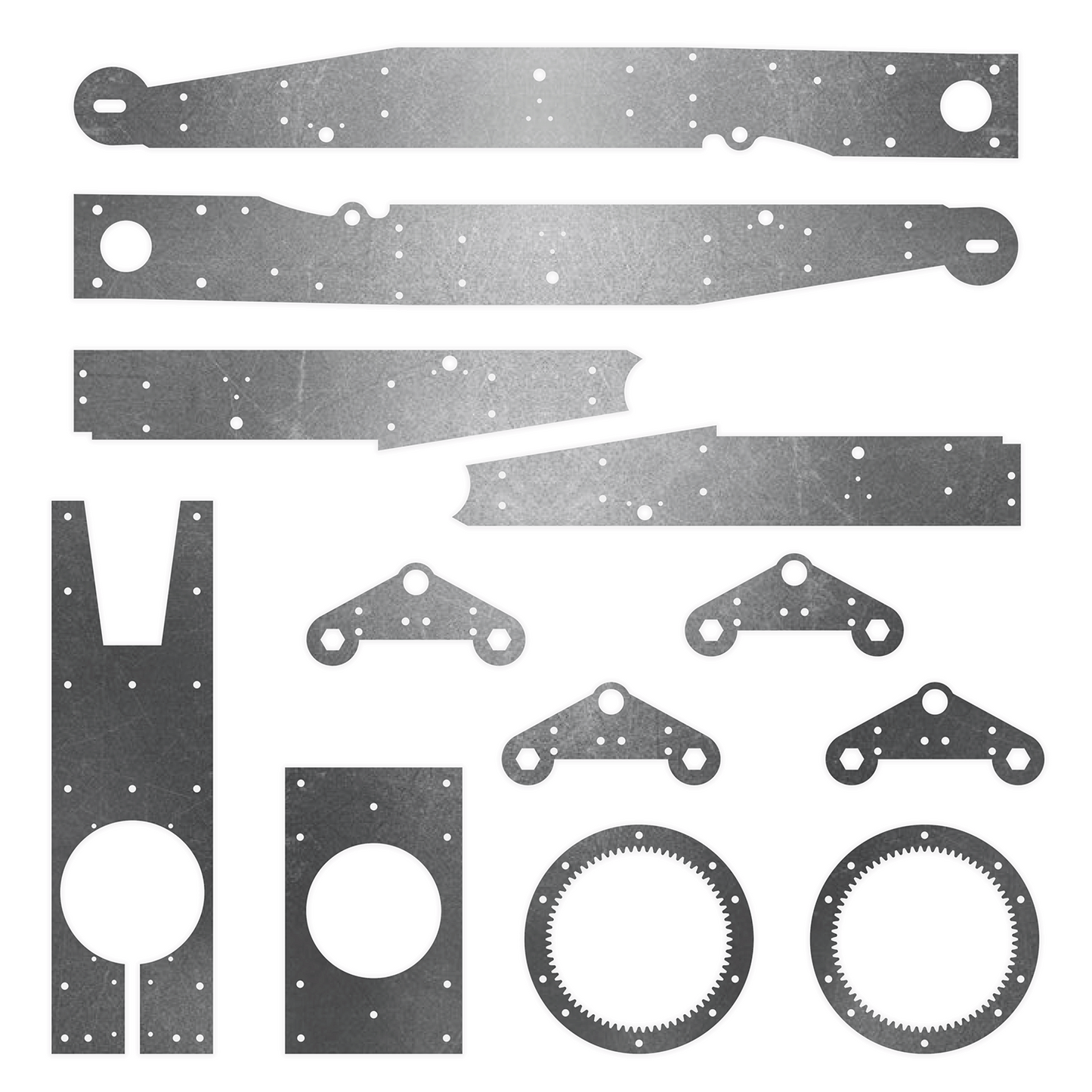 Panther T14R Crawler Carrier Steel Plate Set - MBudz10's 3D Printed 1/14 Model