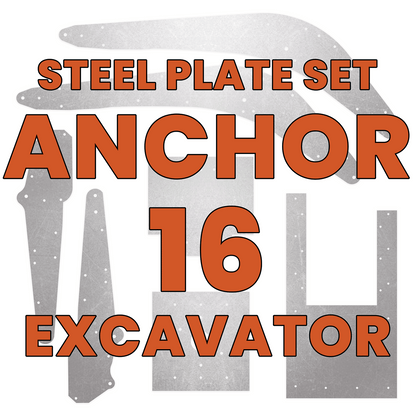 Anchor 16 Excavator Steel Plate Set - Burnie222's 3D Printed 1/14 Model