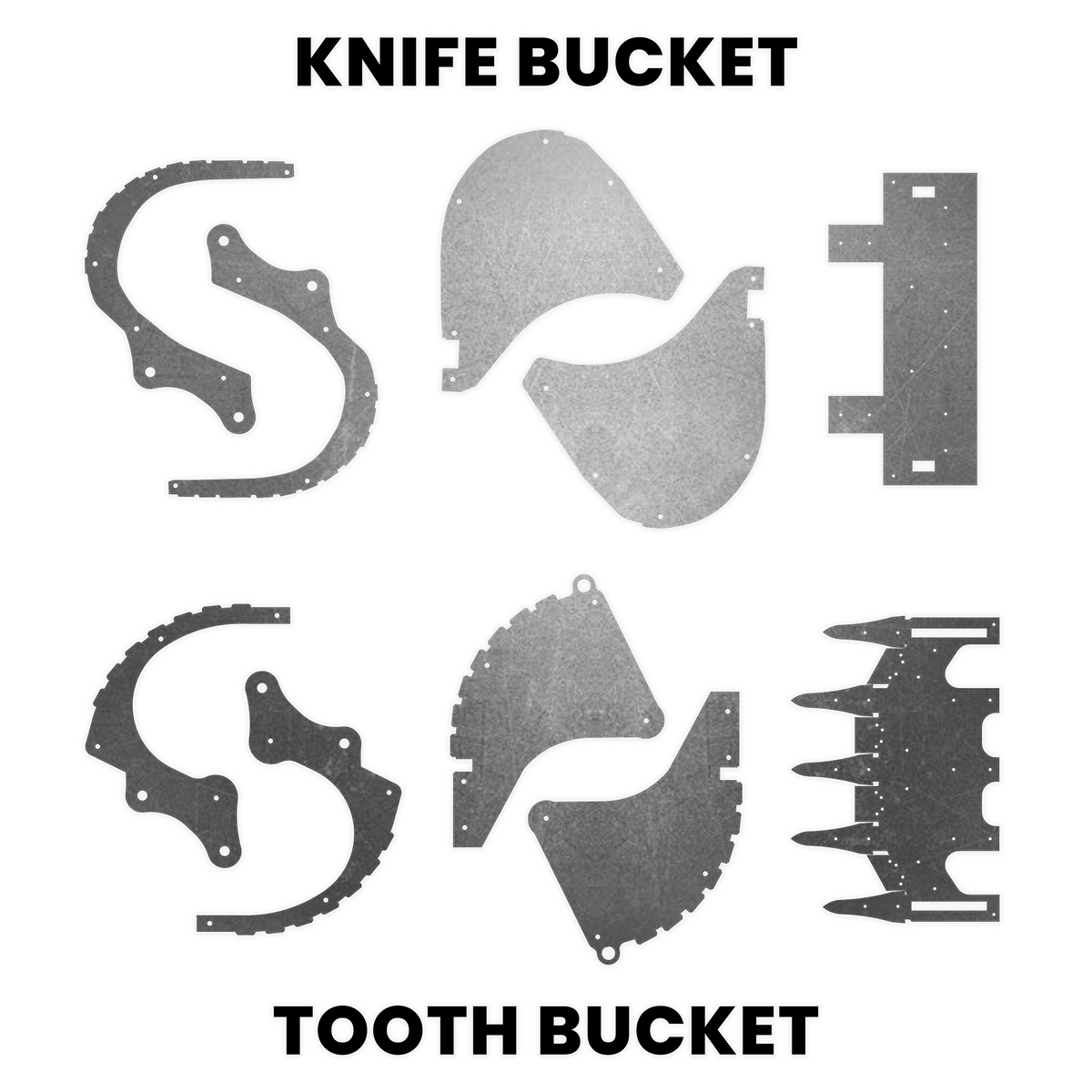 Kitten 374 NG3-74H Add-On Buckets - Burnie222's 3D Printed 1/14 Model