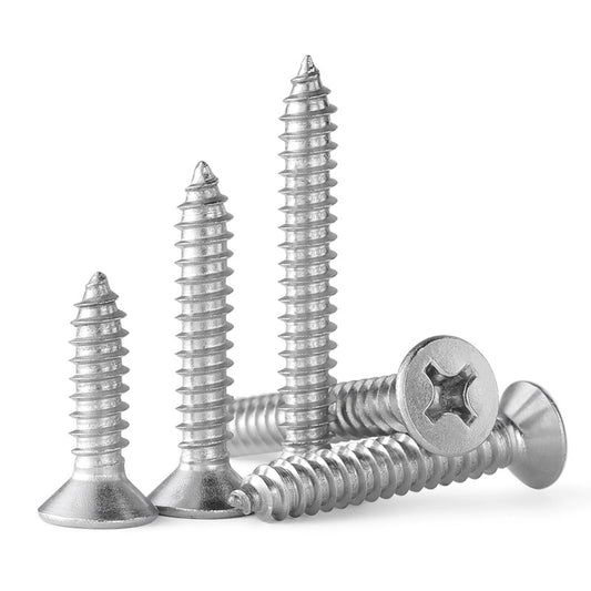 M3 Countersunk Self Taping Flat Head Screws - Stainless A2
