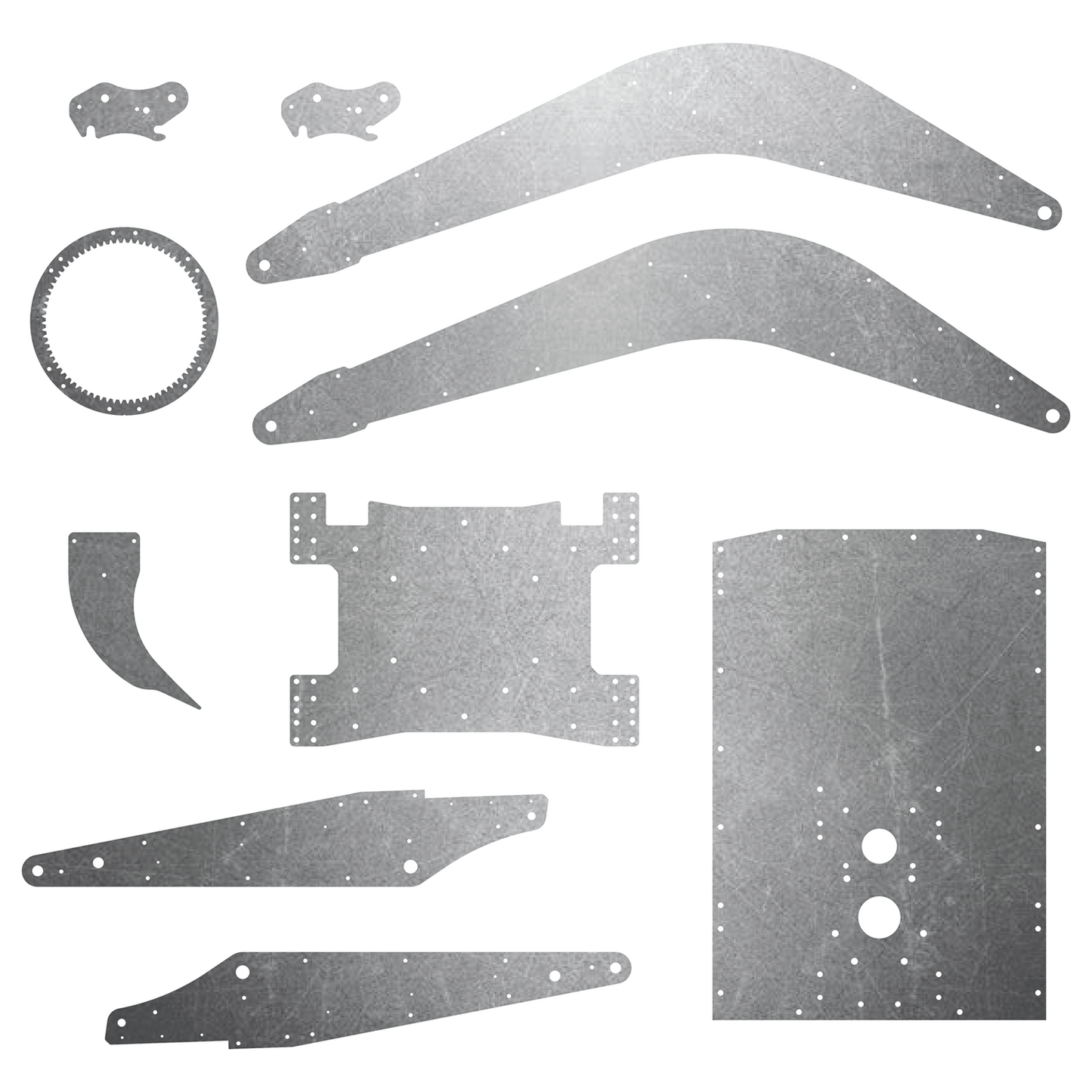 Harmony 670 Excavator Steel Plate Set - Lukas_Cajkar's 3D Printed 1/14 Model