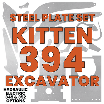 Kitten 394 Excavator Steel Plate Set - Burnie222's 3D Printed 1/14 Model