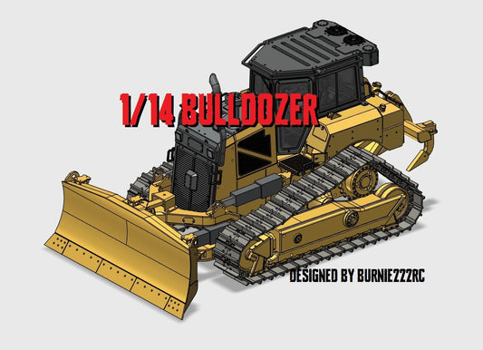 Kitten XE6 Dozer 3D PRINTED Parts Set - Burnie222's 3D Printed 1/14 Model