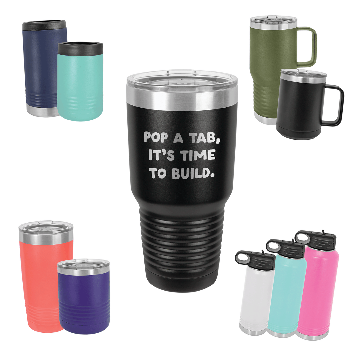Pop A Tab, It's Time To Build Drinkware