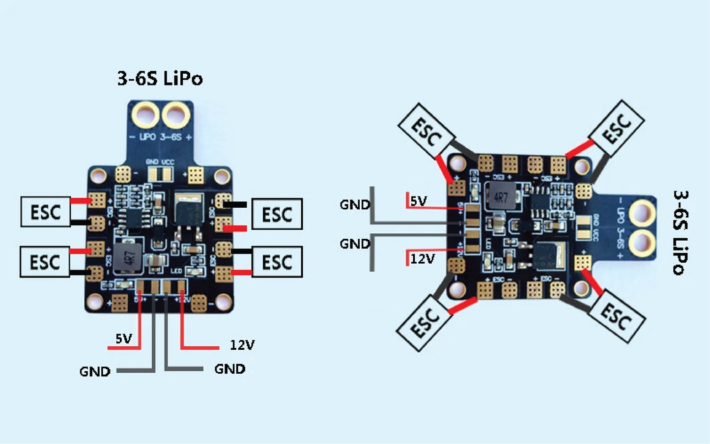 Power Distribution Board PDB-XT60 with BEC