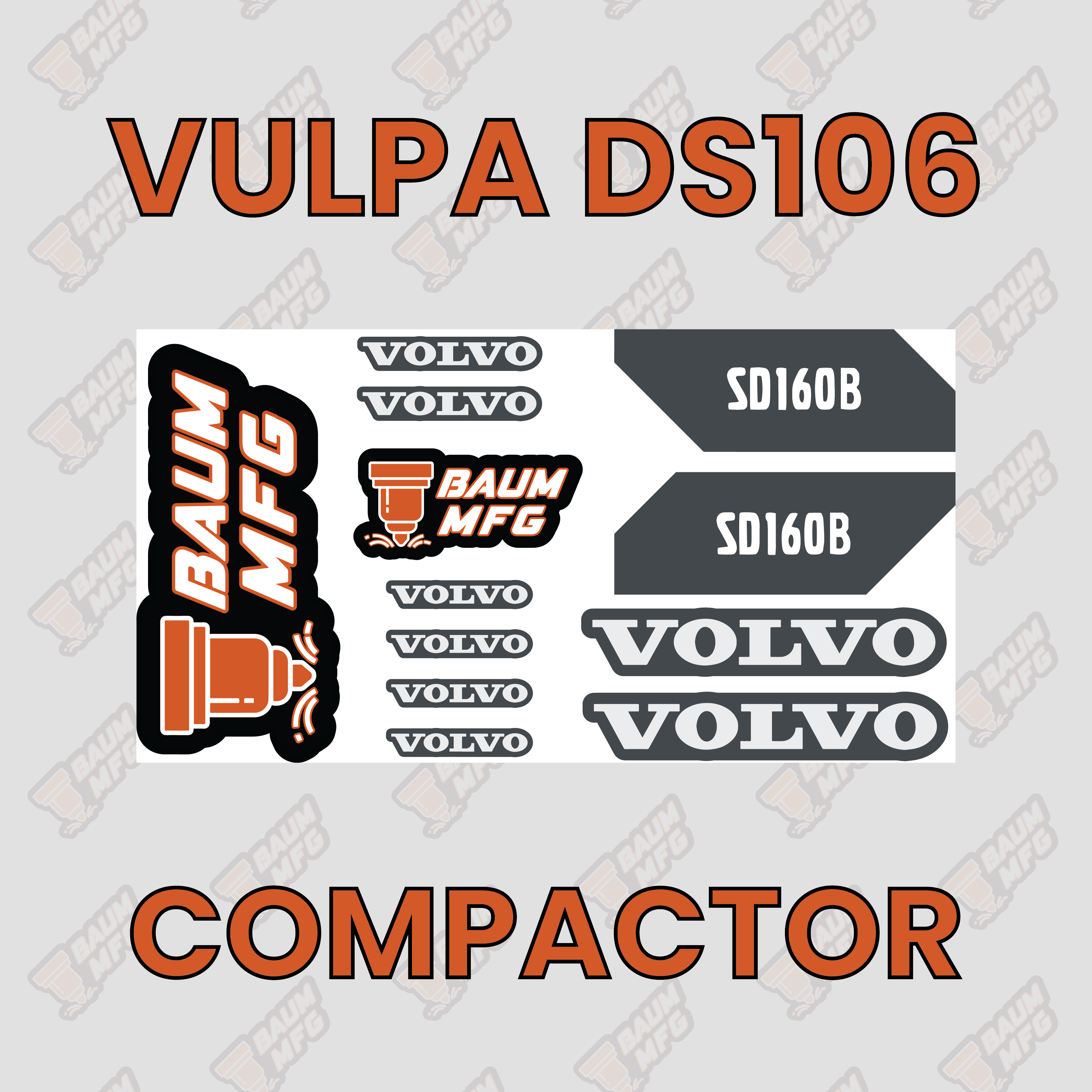 Sticker Set for Vulpa DS106 Compactor - Burnie222's 3D 1/14 Model ...