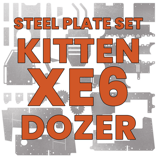 Kitten XE6 Bulldozer Steel Plate Set - Burnie222's 3D Printed 1/14 Model