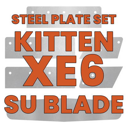 Kitten XE6 Bulldozer SU Blade Steel Plate Set - Burnie222's 3D Printed 1/14 Model