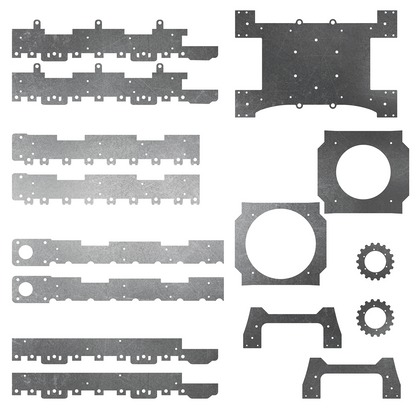 349/352 Undercarriage Upgrade Steel Plate Set - Burnie222's 3D Printed 1/14 Kitten 394 Excavator