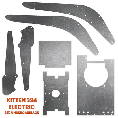 Kitten 394 Excavator Steel Plate Set - Burnie222's 3D Printed 1/14 Model