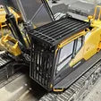 Vulpa H750E Accessories Cabin Guards & Handrails 3D PRINTED Parts Set - Burnie222's 3D Printed 1/14 Model