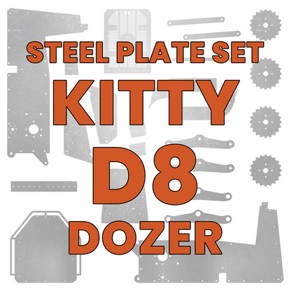 Kitty D8 Dozer Steel Plate Set - MBudz10's 3D Printed 1/14 Model