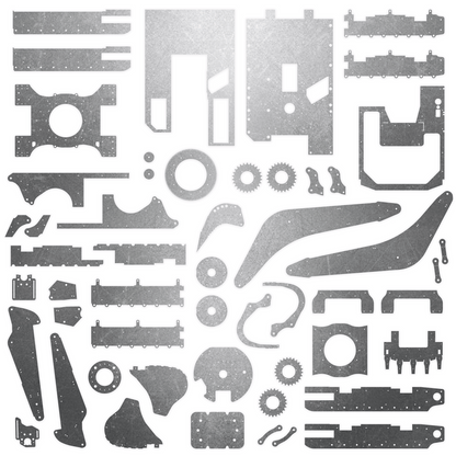 Kitten 374 NG3-74H Excavator Steel Plate Set - Burnie222's 3D Printed 1/14 Model