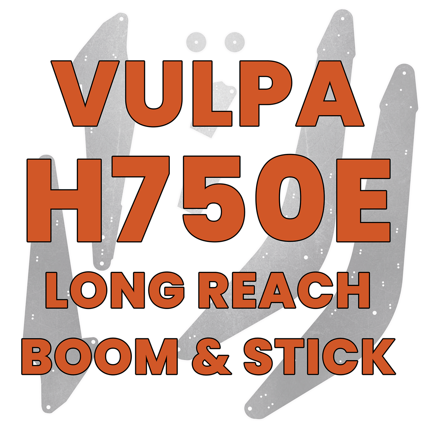 Vulpa H750E Long Reach Boom & Stick - Burnie222's 3D Printed 1/14 Model