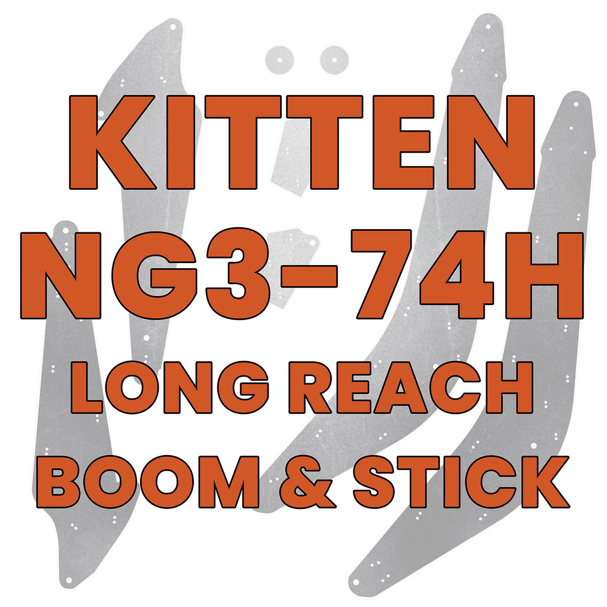 Kitten 374 NG3-74H Long Reach Boom & Stick - Burnie222's 3D Printed 1/14 Model