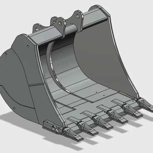Vulpa H750E Accessory Buckets 3D PRINTED Parts Set - Burnie222's 3D Printed 1/14 Model (Copy)