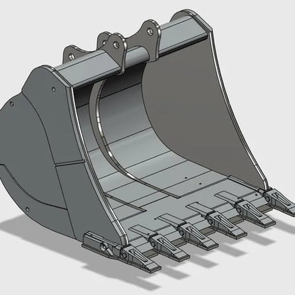 Vulpa H750E Accessory Buckets 3D PRINTED Parts Set - Burnie222's 3D Printed 1/14 Model (Copy)