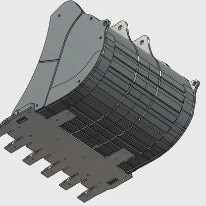 Vulpa H750E Accessory Buckets 3D PRINTED Parts Set - Burnie222's 3D Printed 1/14 Model (Copy)