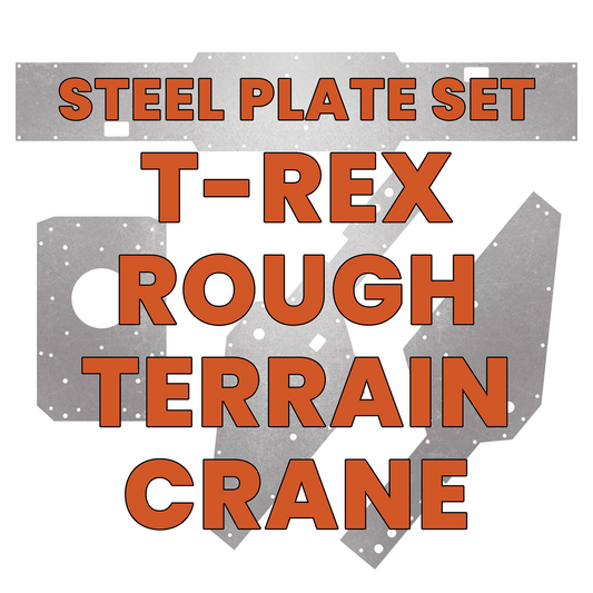 T-REX Rough Terrain Crane Steel Plate Set - Mushroom3D's 3D Printed 1/14 Model